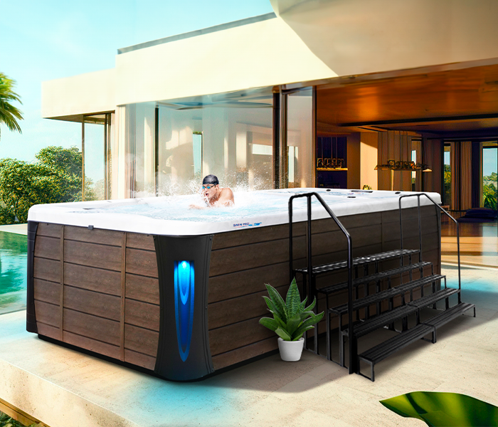 Calspas hot tub being used in a family setting - Cincinnati